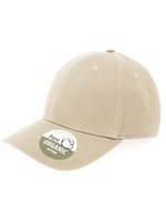 Brain Waves Bio-Baumwollkappe mit Klettverschluss – Sand