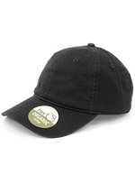 Brain Waves Unstrukturierte Cap aus Bio-Baumwolle – Black