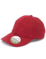 Brain Waves Unstrukturierte Cap aus Bio-Baumwolle – Red