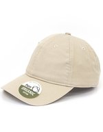 Brain Waves Unstrukturierte Cap aus Bio-Baumwolle – Sand