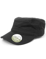 Brain Waves Bio-Baumwoll Army Cap mit Klettverschluss – Black