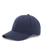 Brain Waves Recycelte 6-Panel Kappe in Weiß – Navy