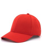 Brain Waves Recycelte 6-Panel Kappe in Weiß – Red
