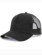 Brain Waves Nachhaltiges 5-Panel Trucker Cap – Black/Black
