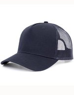 Brain Waves Nachhaltiges 5-Panel Trucker Cap – Navy/Navy