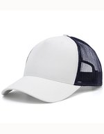 Brain Waves Nachhaltiges 5-Panel Trucker Cap, Black/Black One Size, BW7020255 – White/Navy