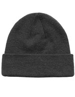 Brain Waves POLYLANA® Cuff Beanie aus recyceltem Garn – Dark Grey Melange