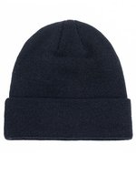 Brain Waves POLYLANA® Cuff Beanie aus recyceltem Garn – Navy