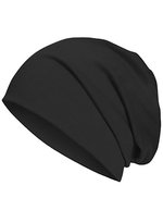 Brain Waves Bio-Baumwolle 24/7 Beanie Doppellagig – Black