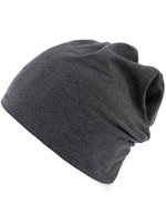 Brain Waves Bio-Baumwolle 24/7 Beanie Doppellagig – Heather Anthracite