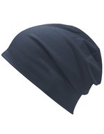 Brain Waves Bio-Baumwolle 24/7 Beanie Doppellagig, Black One Size, BW8021 – Blu navy