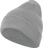 BuildYourBrand Schwarzes Heavy Knit Beanie mit Umschlag, Burgundy One Size, BY001 – Bild 3