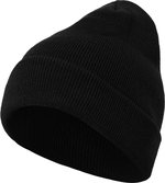 BuildYourBrand Schwarzes Heavy Knit Beanie mit Umschlag, Burgundy One Size, BY001 – Bild 4