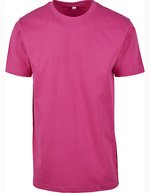 BuildYourBrand Build Your Brand T-Shirt Round Neck Baltic Blue S (BY004), BY004 – Hibiskus Pink