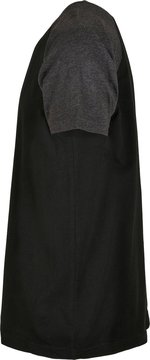 BuildYourBrand Raglan T-Shirt aus 100% Baumwolle, Black/Charcoal (Heather) S, BY007 – Bild 5
