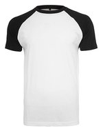 Raglan T-Shirt aus 100% Baumwolle – White/Black