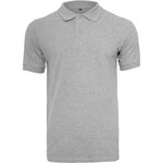 BuildYourBrand Polo Piqué Shirt Slim-Fit Baumwolle in, Heather Grey L, BY008 – Bild 3