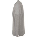 BuildYourBrand Polo Piqué Shirt Slim-Fit Baumwolle in, Heather Grey L, BY008 – Bild 5