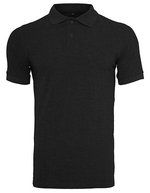 BuildYourBrand Polo Piqué Shirt Slim-Fit Baumwolle in – Black