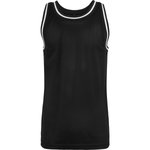 BuildYourBrand Mesh Tanktop mit Longcut und Rippbündchen, Black/White M, BY009 – Bild 3