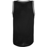 BuildYourBrand Mesh Tanktop mit Longcut und Rippbündchen, Black/White M, BY009 – Bild 4