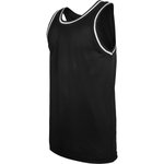 BuildYourBrand Mesh Tanktop mit Longcut und Rippbündchen, Black/White M, BY009 – Bild 5
