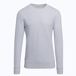 BuildYourBrand Light Crew Sweatshirt aus Baumwolle-Mix, Heather Grey XL, BY010 – Blanc