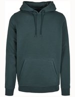 Heavy Hoodie mit Kängurutasche und Kapuze – Bottle Green