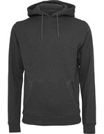 BuildYourBrand Heavy Hoodie mit Kängurutasche und Kapuze, Cobalt Blue L, BY011 – Antracite (Melange)