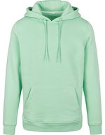 BuildYourBrand Heavy Hoodie mit Kängurutasche und Kapuze, Cobalt Blue L, BY011 – Neo Menta
