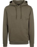 BuildYourBrand Heavy Hoodie mit Kängurutasche und Kapuze, Cobalt Blue L, BY011 – Oliva