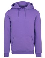 BuildYourBrand Heavy Hoodie mit Kängurutasche und Kapuze, Cobalt Blue L, BY011 – Ultraviolett