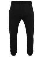 BuildYourBrand Heavy Deep Crotch Sweatpants 300 g/m² – Black