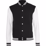 Giacca College Basic da Uomo – Heather Grey/White