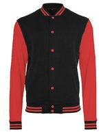 Herren Collegejacke Basic – Black/Red