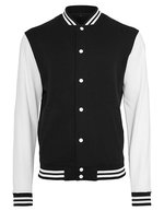 Herren Collegejacke Basic – Black/White