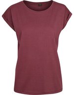 BuildYourBrand T-Shirt mit verlängertem Schulterbereich für Damen, Magic Salvia XL, BY021 – Ciliegia