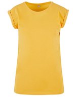 BuildYourBrand T-Shirt mit verlängertem Schulterbereich für Damen, Magic Salvia XL, BY021 – Dimyellow