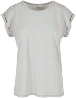 BuildYourBrand T-Shirt mit verlängertem Schulterbereich für Damen, Magic Salvia XL, BY021 – Chiaro Asfalto