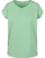 BuildYourBrand T-Shirt mit verlängertem Schulterbereich für Damen, Magic Salvia XL, BY021 – Neo Menta