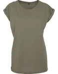 T-Shirt con spalla allungata da Donna – Olive