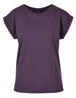 BuildYourBrand T-Shirt mit verlängertem Schulterbereich für Damen, Magic Salvia XL, BY021 – Viola Notte