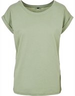 BuildYourBrand T-Shirt mit verlängertem Schulterbereich für Damen, Magic Salvia XL, BY021 – Morbido Salvia