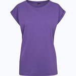 BuildYourBrand T-Shirt mit verlängertem Schulterbereich für Damen, Magic Salvia XL, BY021 – Ultraviolett