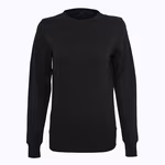 Sweatshirt with Crew Neck for Women – Black
