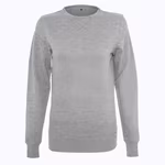 Sweatshirt with Crew Neck for Women – Heather Grey
