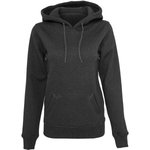 BuildYourBrand Heavy Hoody mit Kängurutasche für Damen, Black XS, BY026 – Bild 3