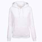 BuildYourBrand Heavy Hoody mit Kängurutasche für Damen, Black XS, BY026 – White
