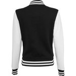 Collegejacke mit gestreiften Ripp-Bündchen für Damen – Bild 3