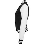 Collegejacke mit gestreiften Ripp-Bündchen für Damen – Bild 4